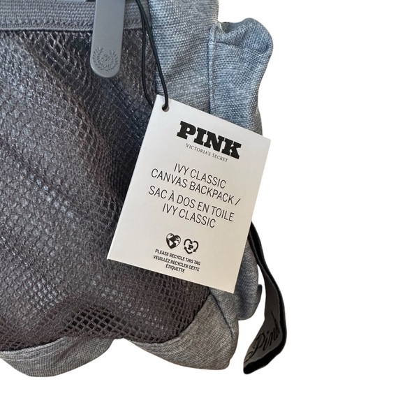 VS Pink Ivy Classic Canvas Backpack Grey - Picture 5 of 9